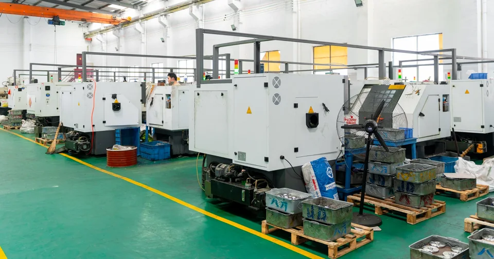 Metalworking area at a partner workshop