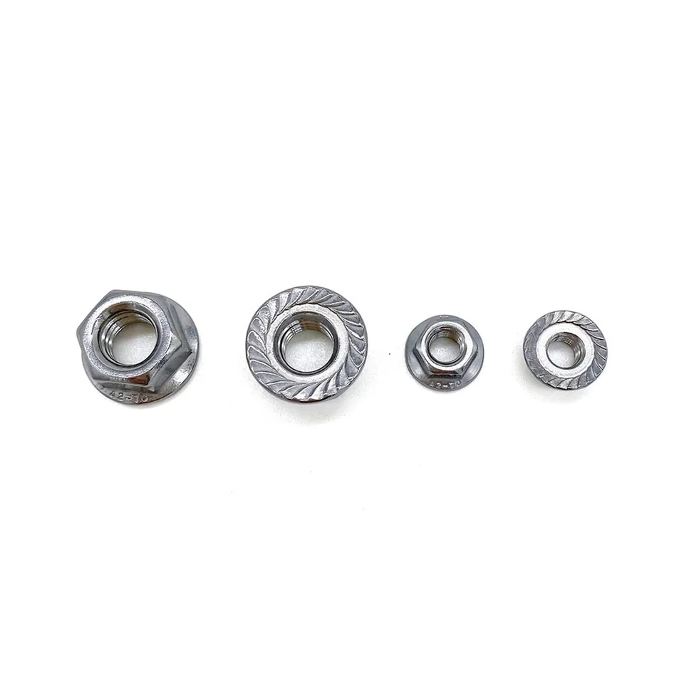 Product reference image for Hex flange nuts; final specification and availability require quotation